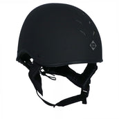 Charles Owen Casco de Seguridad MS1 Cráneo de jockey profesional Negro
