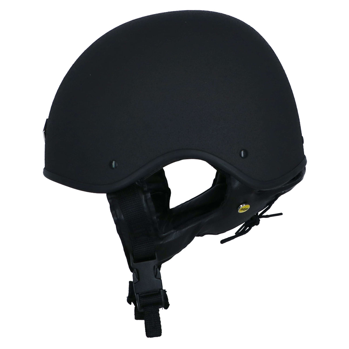 Charles Owen Casco de Seguridad MS1 Cráneo de jockey profesional Negro