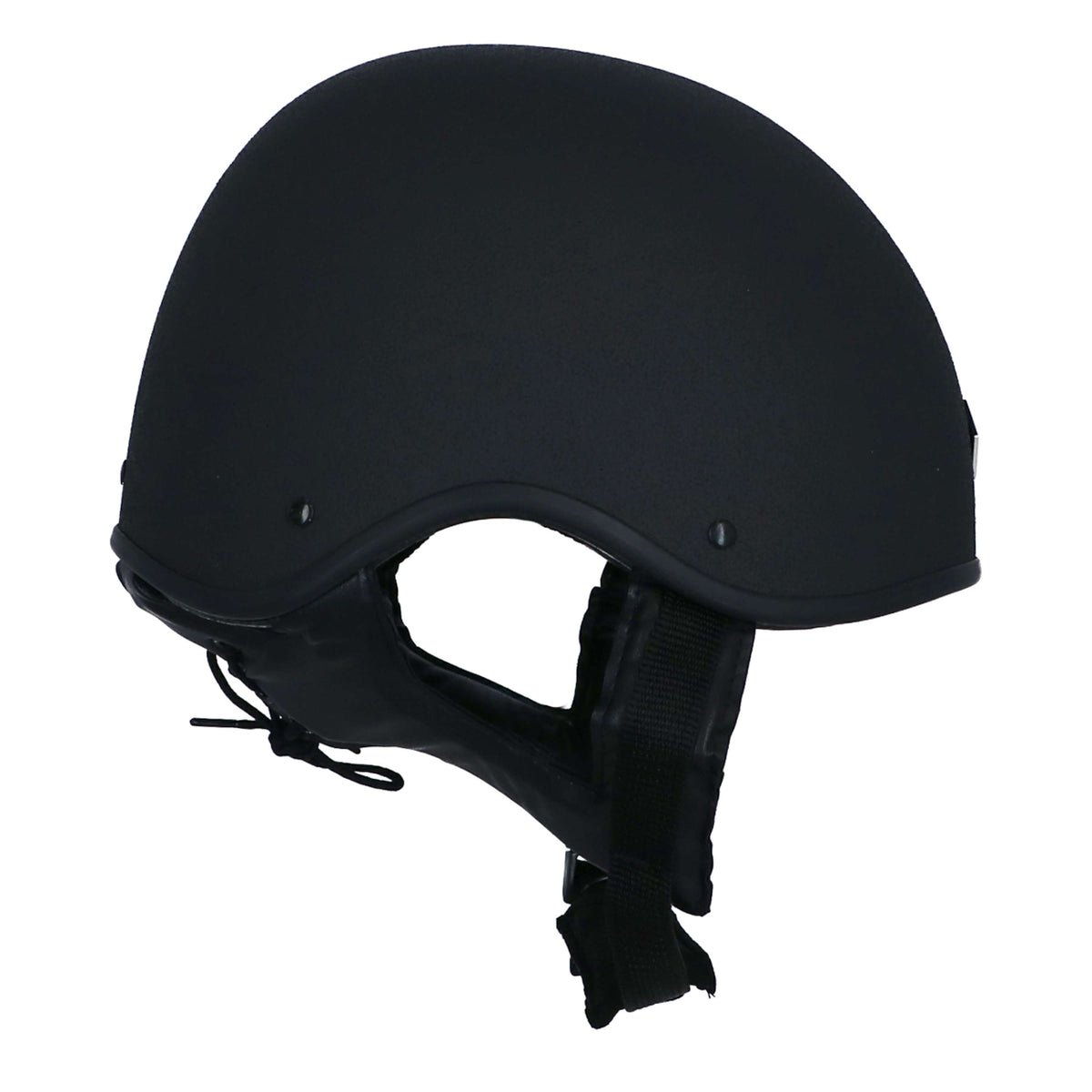 Charles Owen Casco de Seguridad MS1 Cráneo de jockey profesional Negro