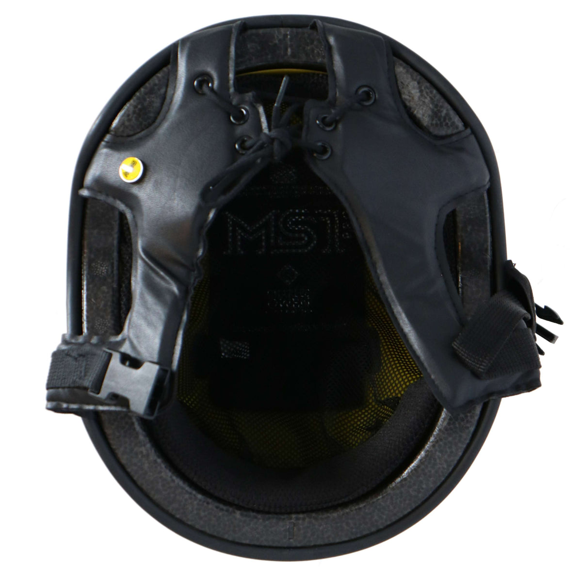 Charles Owen Casco de Seguridad MS1 Cráneo de jockey profesional Negro