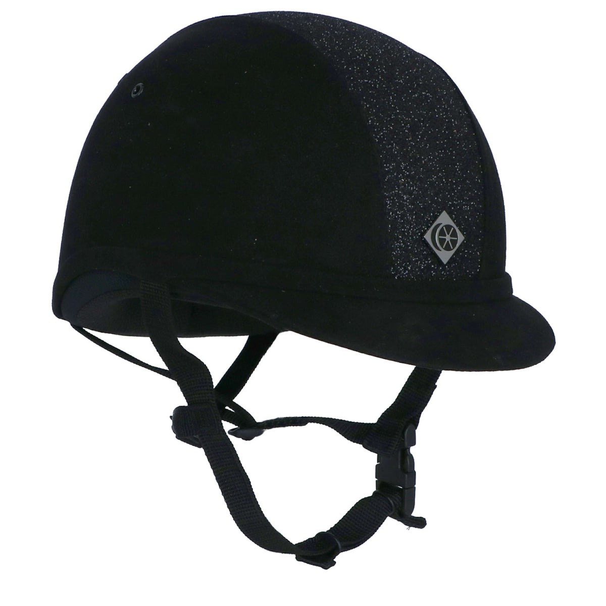 Charles Owen Casco de Seguridad YR8 Ronda central brillante Negro