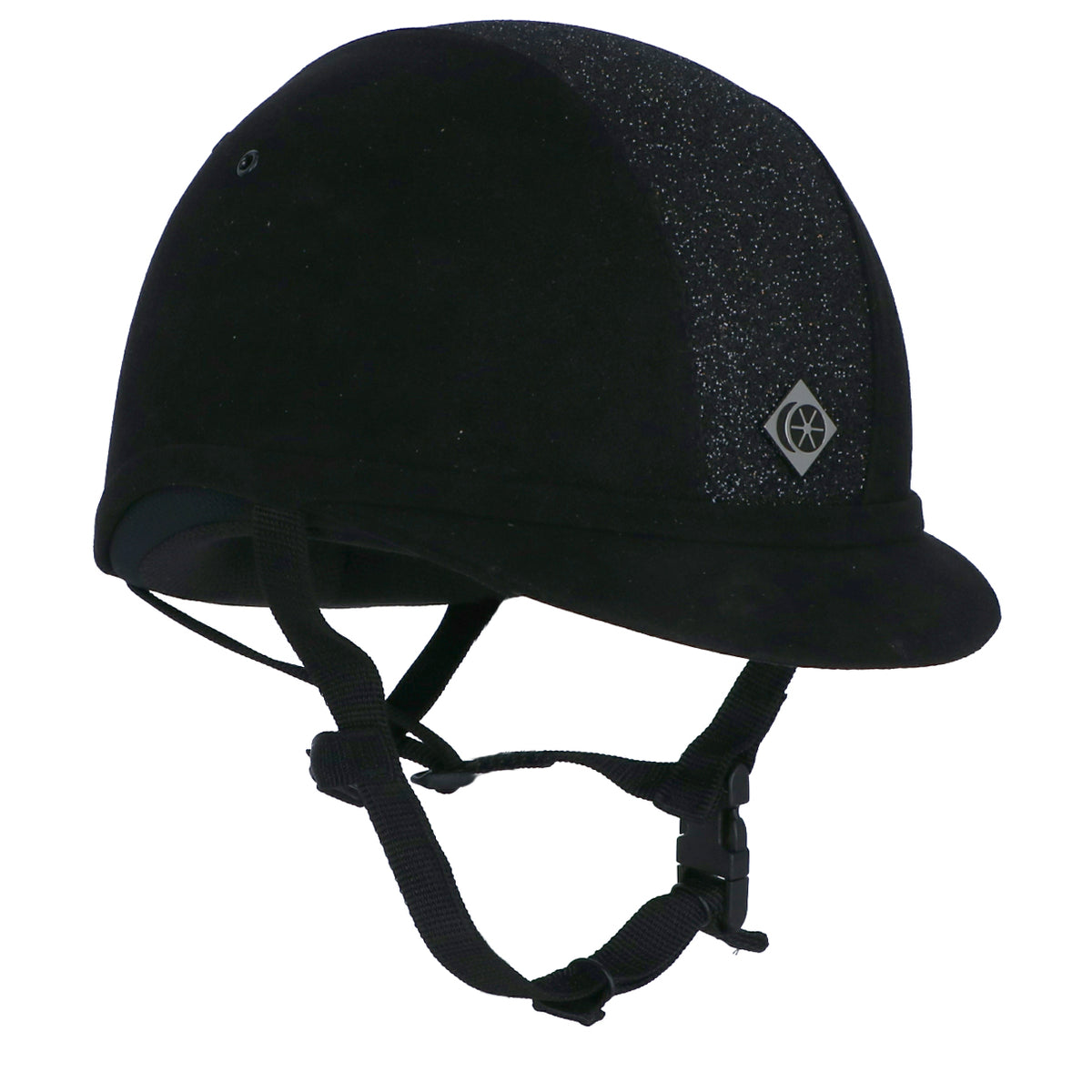 Charles Owen Casco de Seguridad YR8 Ronda central brillante Negro