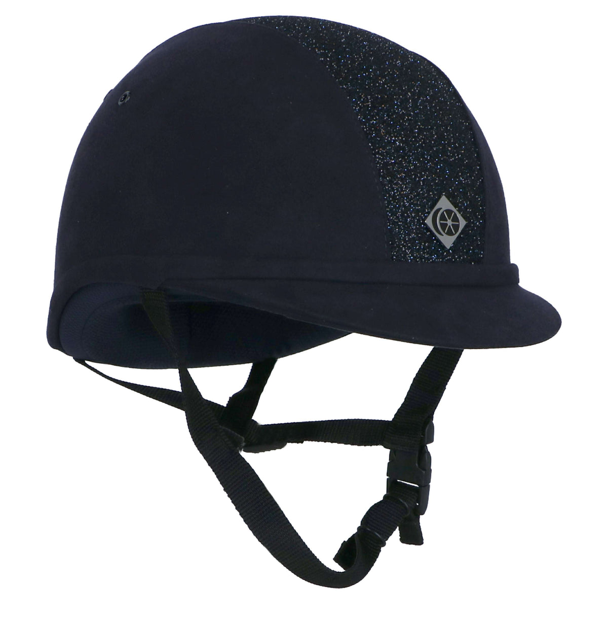 Charles Owen Casco de Seguridad YR8 Ronda central brillante Navy