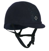Charles Owen Casco de Seguridad YR8 Ronda central brillante Navy