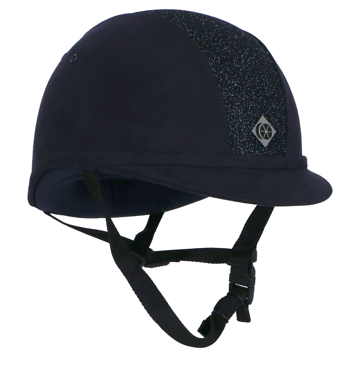 Charles Owen Casco de Seguridad YR8 Ronda central brillante Navy