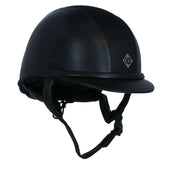 Charles Owen Casco de Seguridad AYR8 PLUS Aspecto de cuero Negro