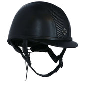 Charles Owen Casco de Seguridad AYR8 PLUS Aspecto de cuero Negro/Plata