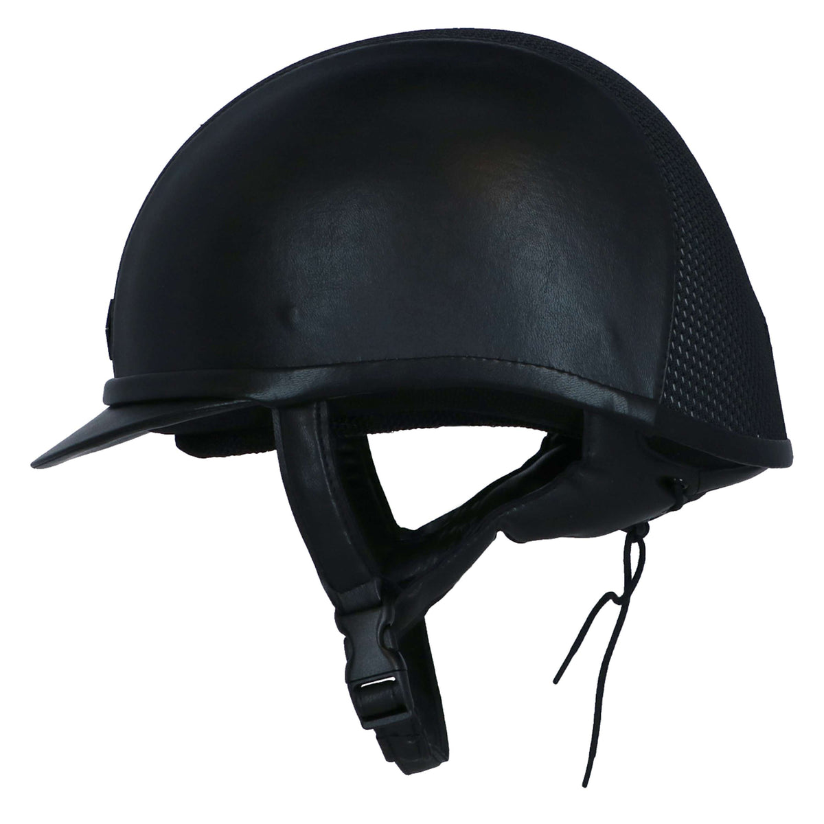 Charles Owen Casco de Seguridad AYR8 PLUS Aspecto de cuero Negro/Plata