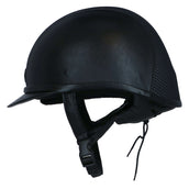Charles Owen Casco de Seguridad AYR8 PLUS Aspecto de cuero Negro/Plata