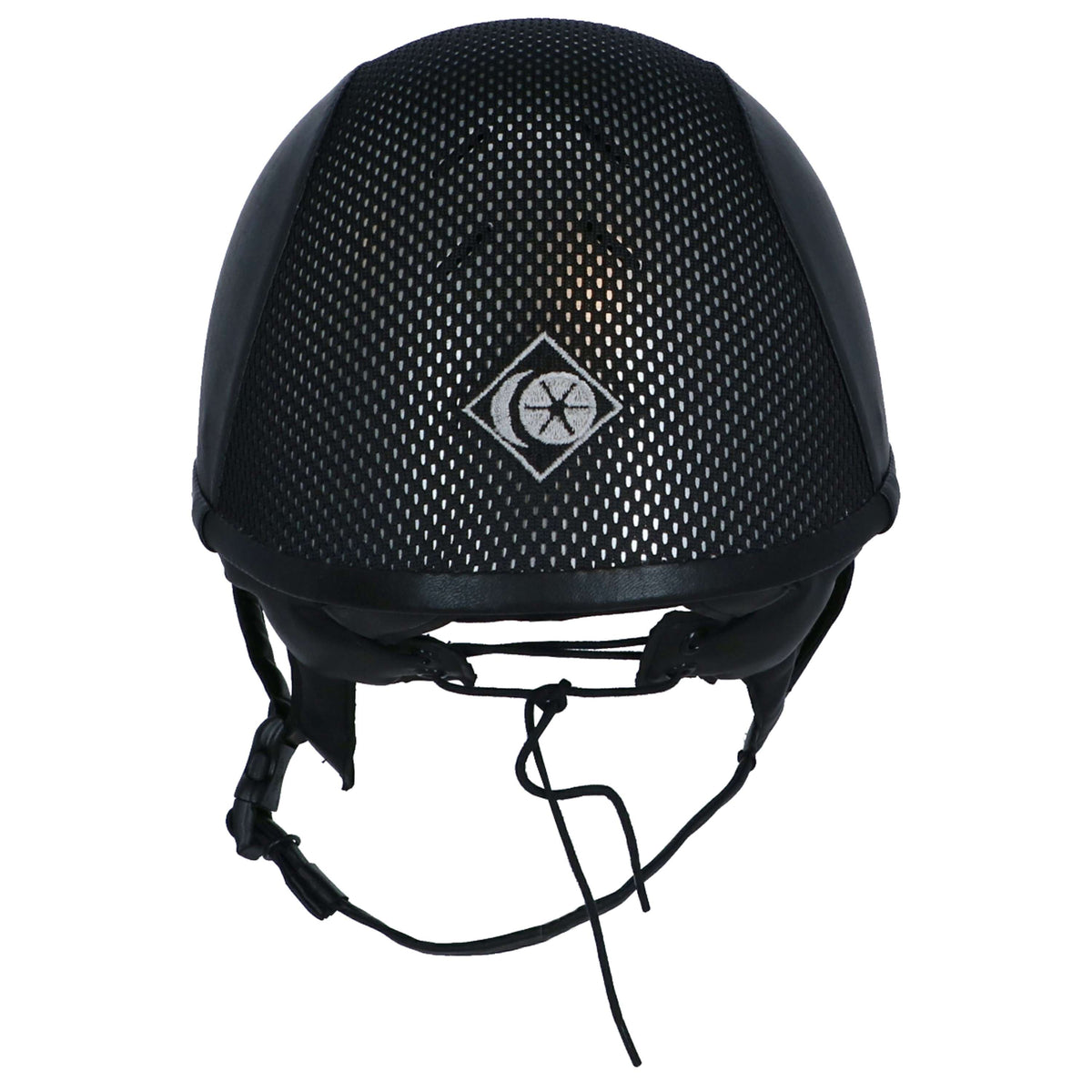Charles Owen Casco de Seguridad AYR8 PLUS Aspecto de cuero Negro/Plata