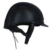 Charles Owen Casco de Seguridad AYR8 PLUS Aspecto de cuero Negro/Plata