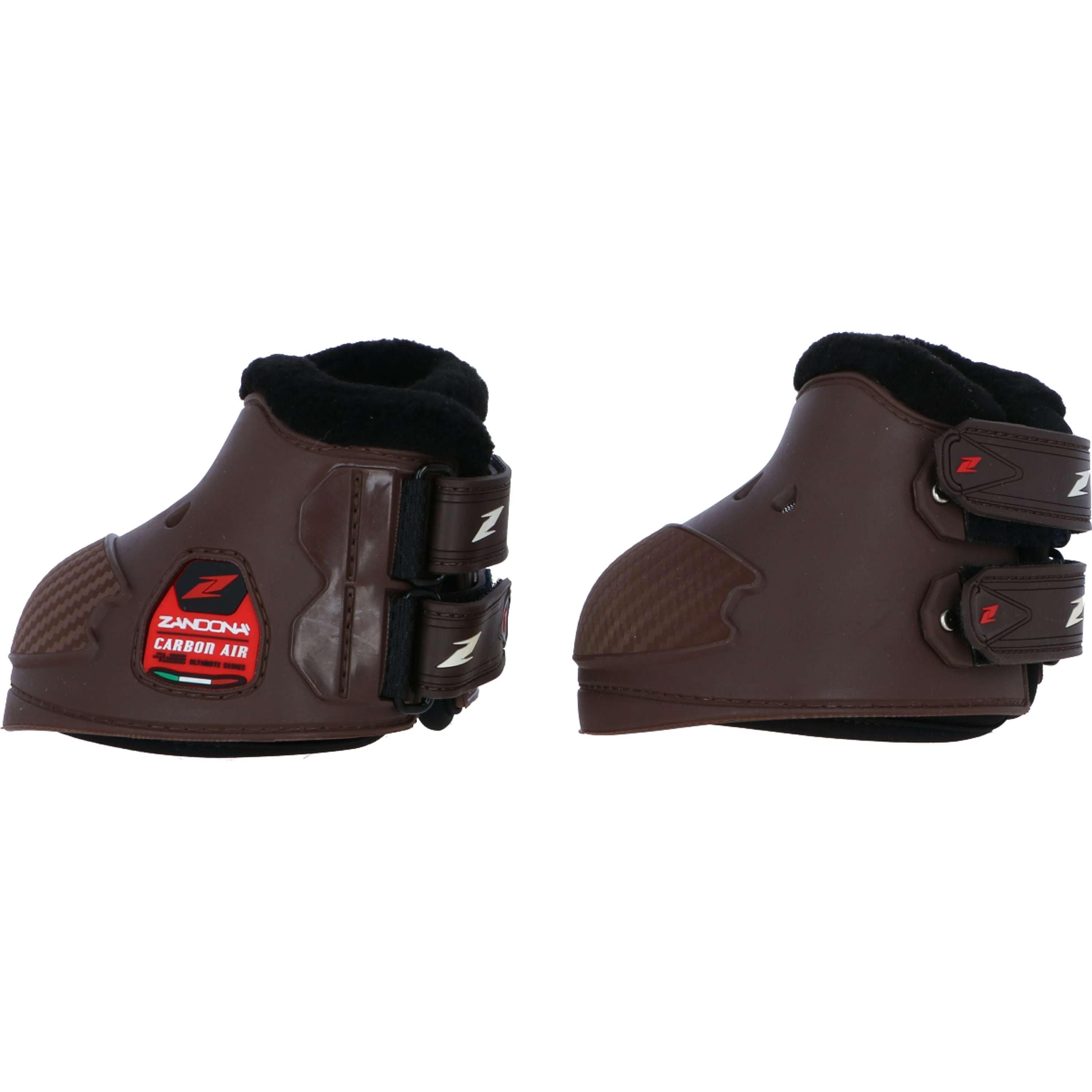 Zandona Botas para Caballos Carbon Air Velcro Talón Marron