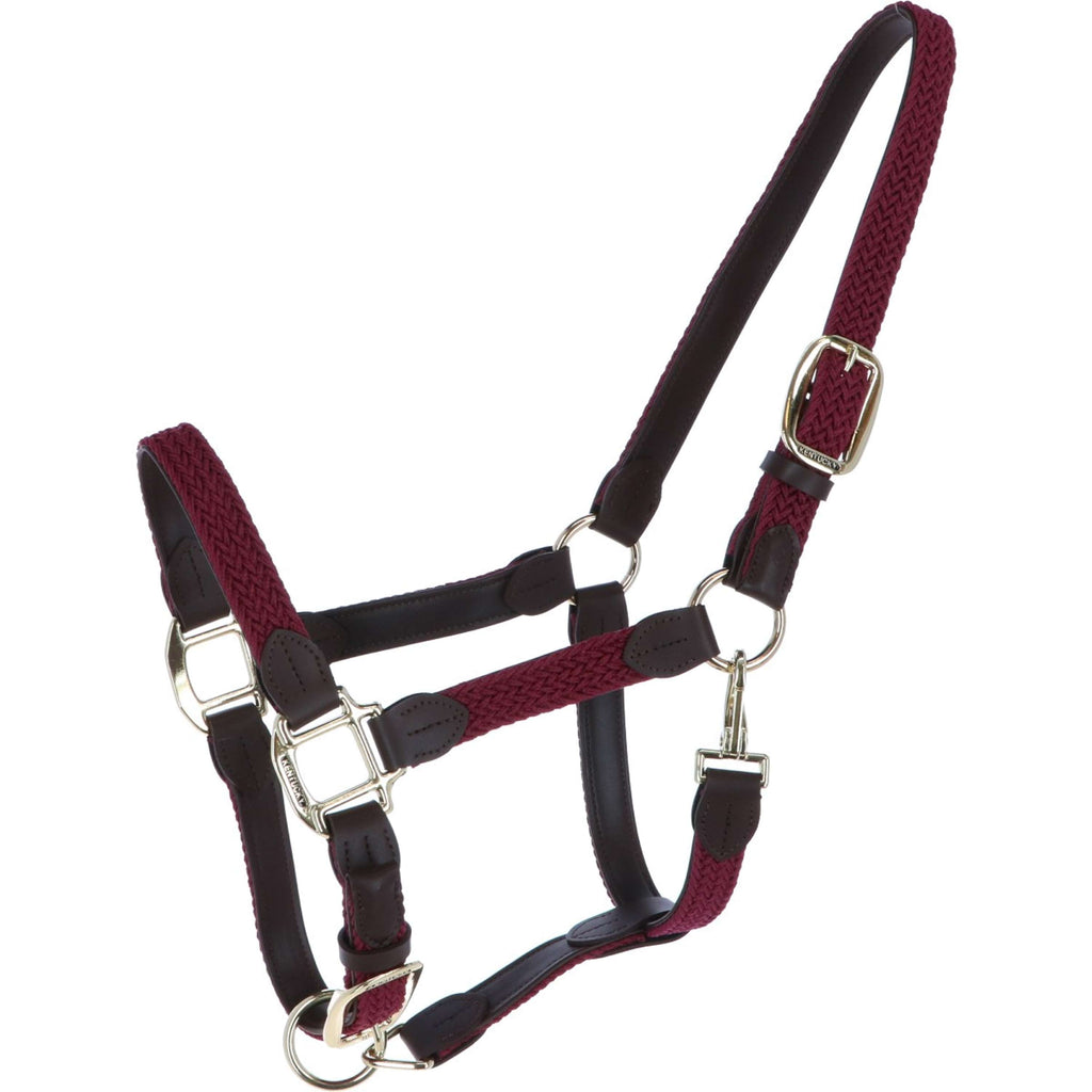 Kentucky Horsewear Cabestro Nylon trenzado Bordeaux