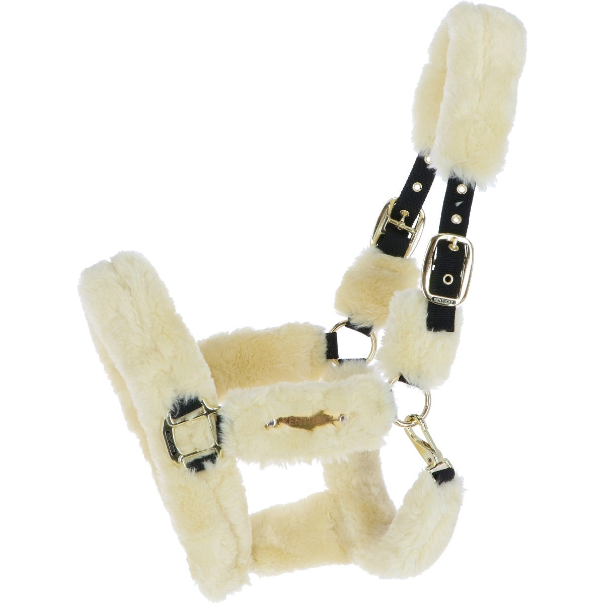 Kentucky Horsewear Cabezada Sheepskin Natural