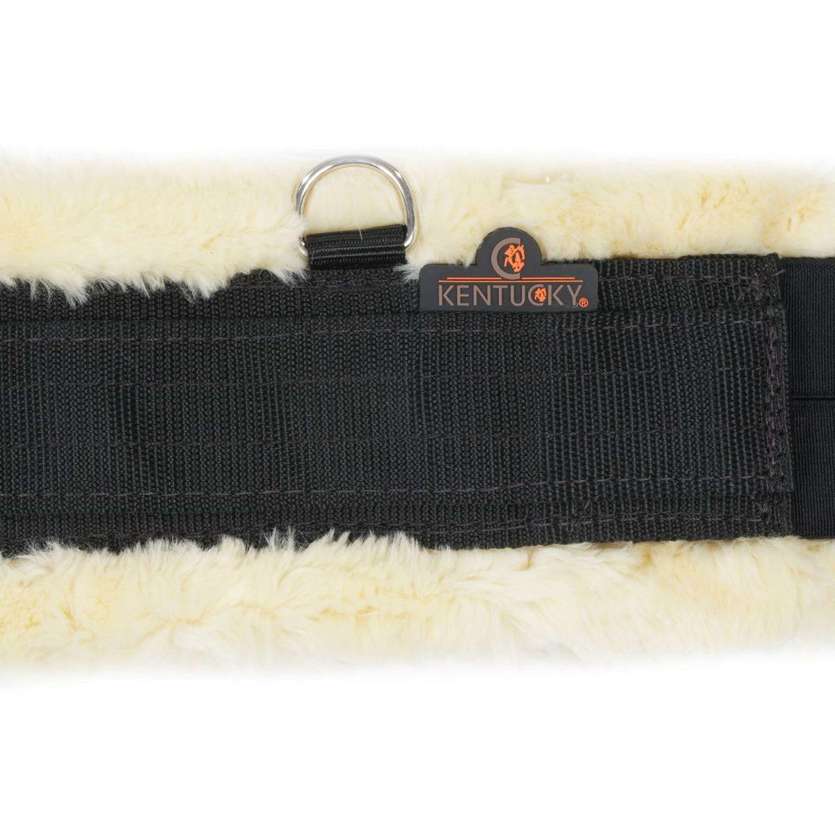 Kentucky Horsewear Cincha General Polivalente Sheepskin Negro/Natural