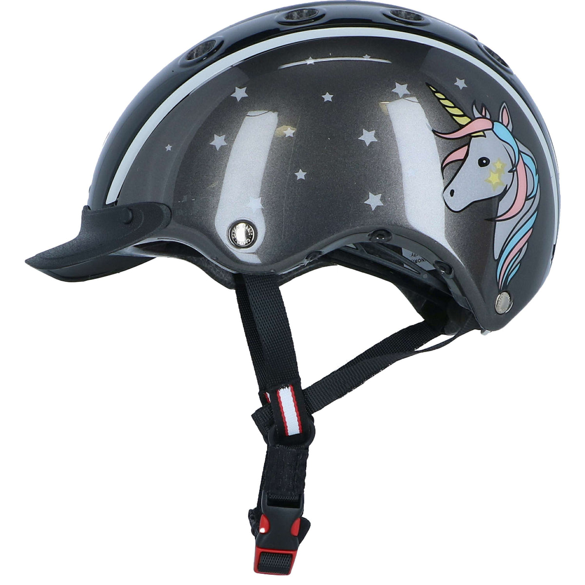 Casco Gorra Nori Negro/Gris/Unicornio
