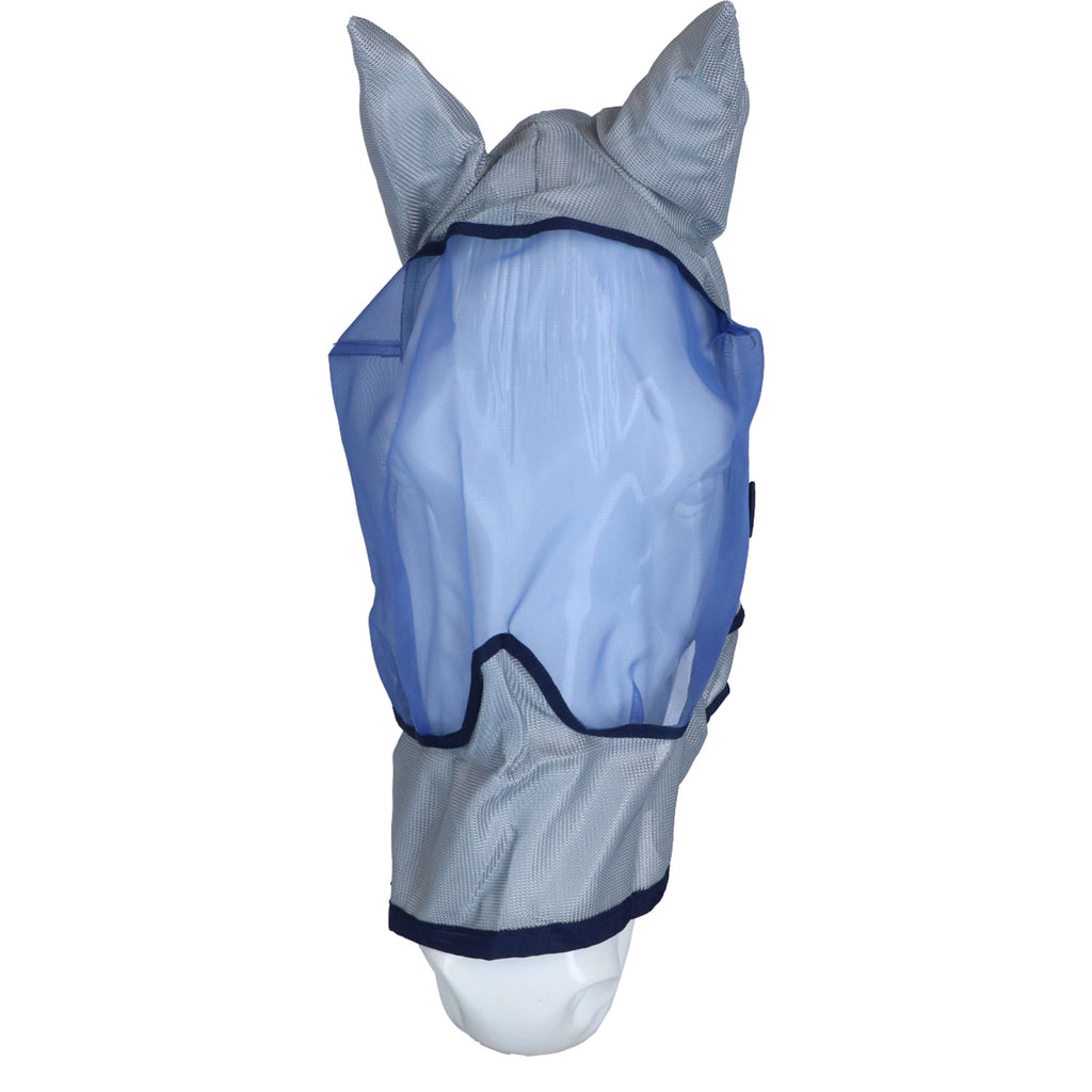 Bucas Buzz-Off Máscara Anti-Moscas Delux con Orejas Azul