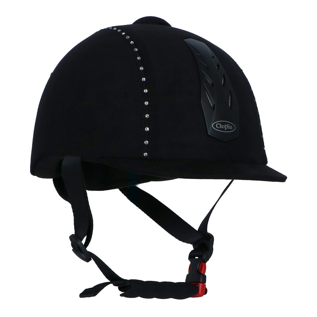 Choplin Gorra Aero Ajustable, Diamantes de imitación Negro/Diamantes de imitación