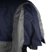 EQUITHÈME Turnout Rug Tyrex con solapa abdominal 600D 0g Marino/Gris Puntos