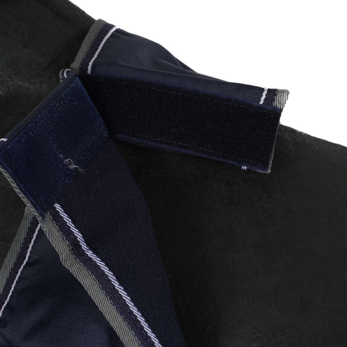 EQUITHÈME Manta de ejercicio Tyrex Forro Polar 600D Marino/Gris Puntos