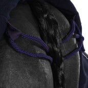 EQUITHÈME Manta de ejercicio Tyrex Forro Polar 600D Marino/Gris Puntos