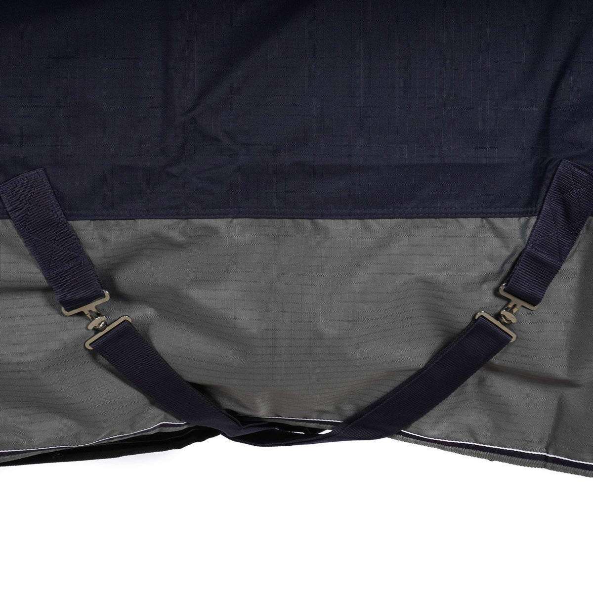 EQUITHÈME Turnout Rug Tyrex Cuello Alto 600D 300g Marino/Gris Puntos