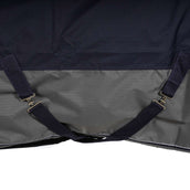 EQUITHÈME Turnout Rug Tyrex Cuello Alto 600D 300g Marino/Gris Puntos