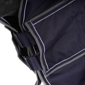 EQUITHÈME Turnout Rug Tyrex Combinado 600D 200g Marino/Gris Puntos