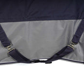EQUITHÈME Turnout Rug Tyrex Combinado 600D 350g Marino/Gris Puntos