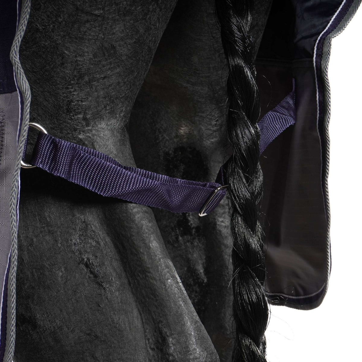 EQUITHÈME Turnout Rug Tyrex Combinado 600D 200g Marino/Gris Puntos