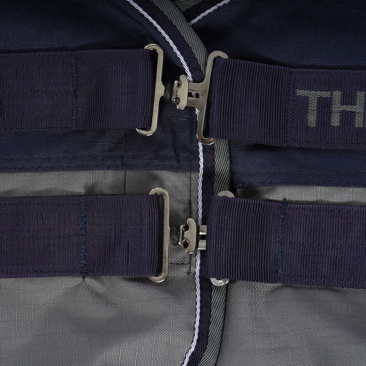 EQUITHÈME Turnout Rug Tyrex 600D 0g Marino/Gris Puntos