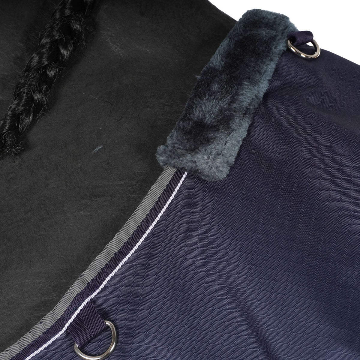 EQUITHÈME Turnout Rug Tyrex 600D 150g Marino/Gris Puntos