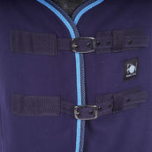 Riding World Manta de Forro Polar Polar con cinchas cruzadas Navy