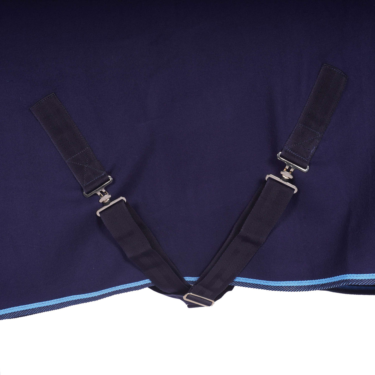 Riding World Manta de Forro Polar Polar con cinchas cruzadas Navy