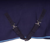Riding World Manta de Forro Polar Polar con cinchas cruzadas Navy