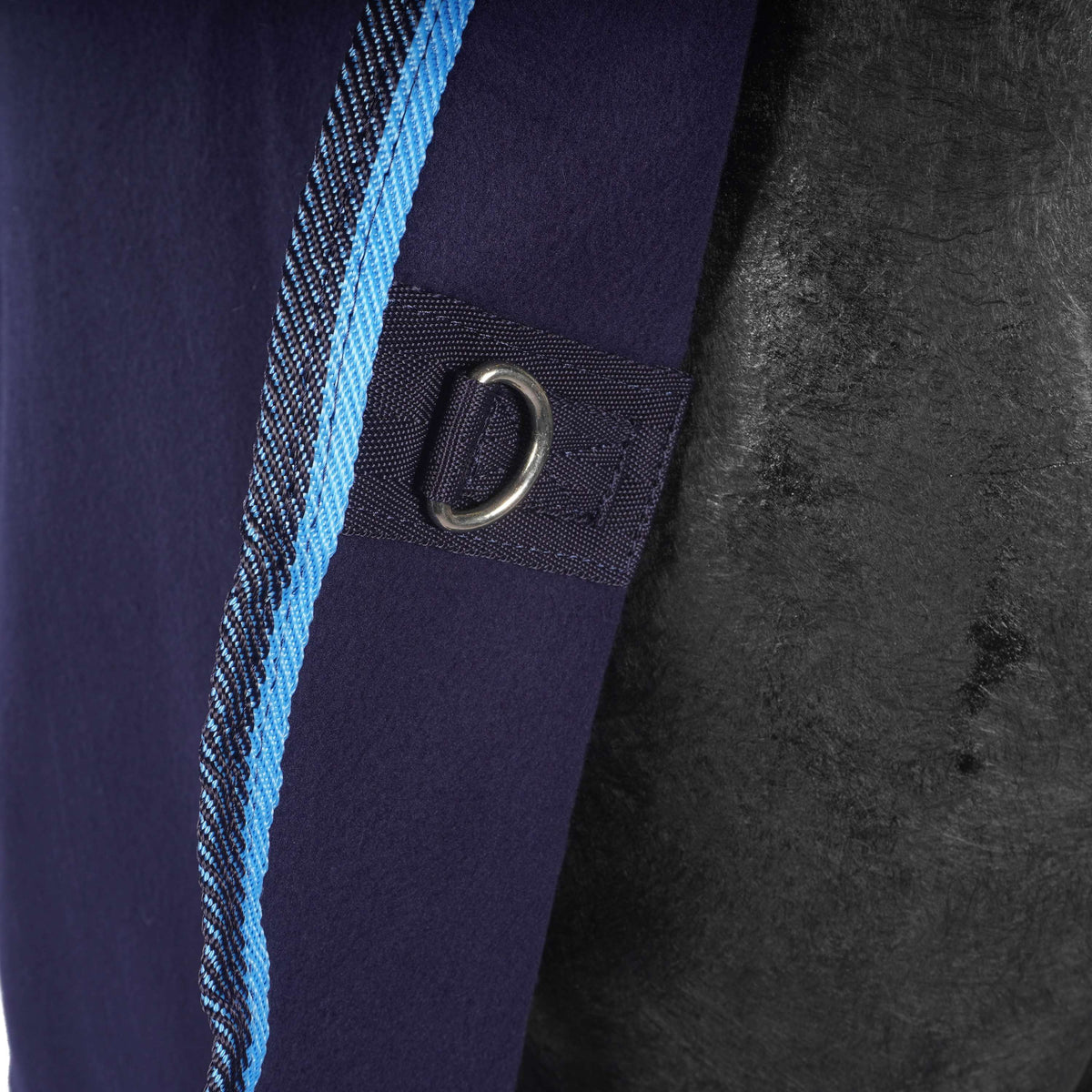 Riding World Manta de Forro Polar Polar con cinchas cruzadas Navy