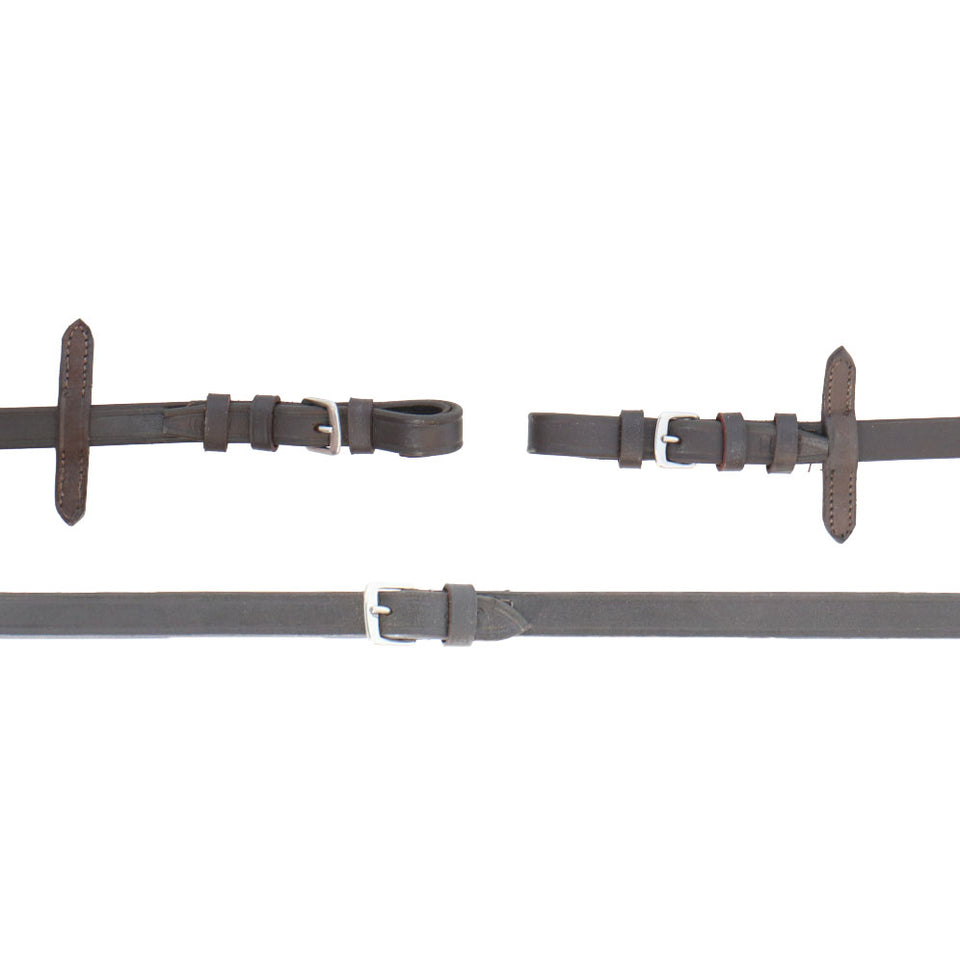 Riding World Riendas Cuero Marron