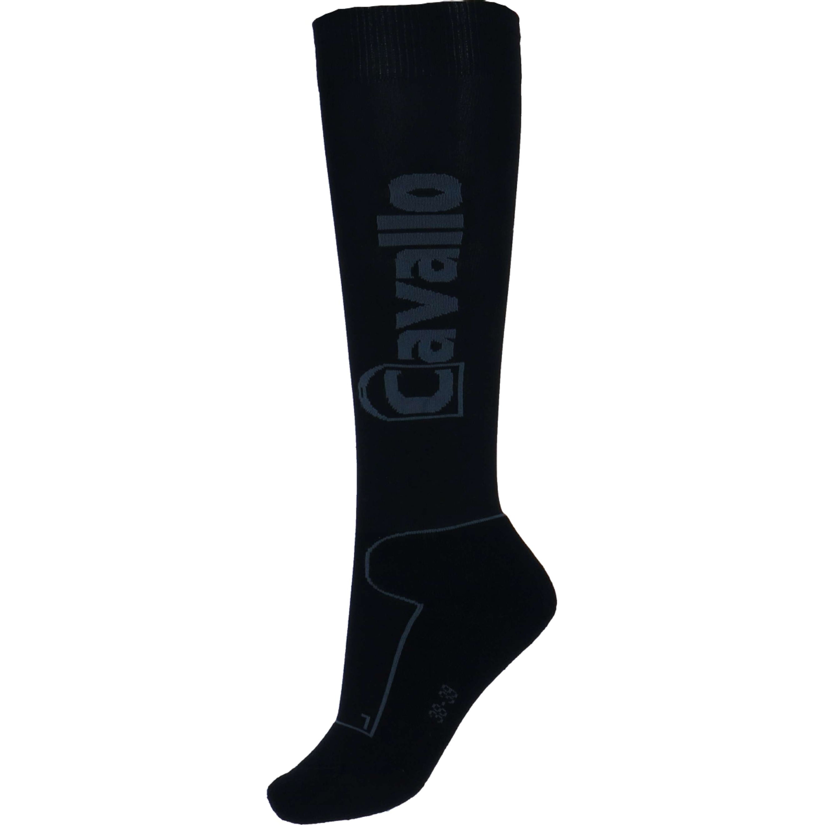 Cavallo Calcetines de Equitación Simo Negro