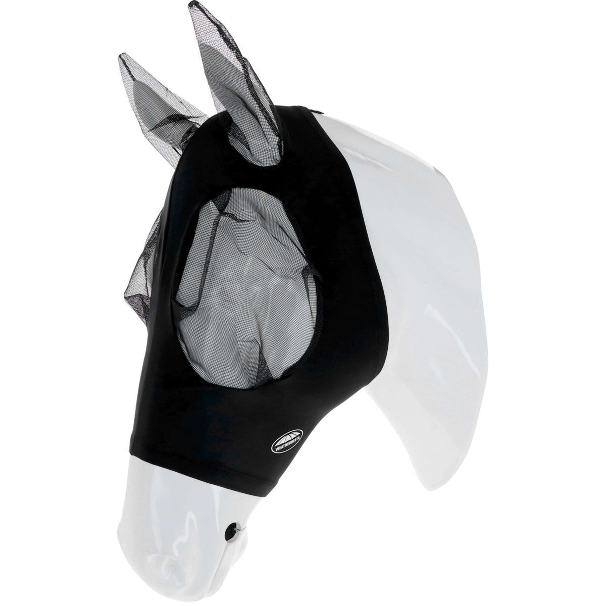 WeatherBeeta Máscara Antimoscas Stretch Bug Eye Saver con Orejas Negro/Negro