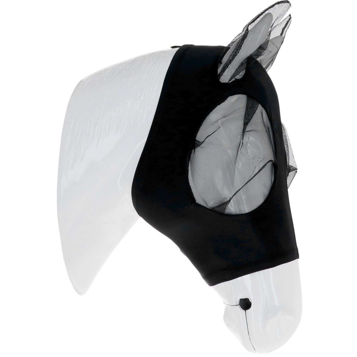 WeatherBeeta Máscara Antimoscas Stretch Bug Eye Saver con Orejas Negro/Negro