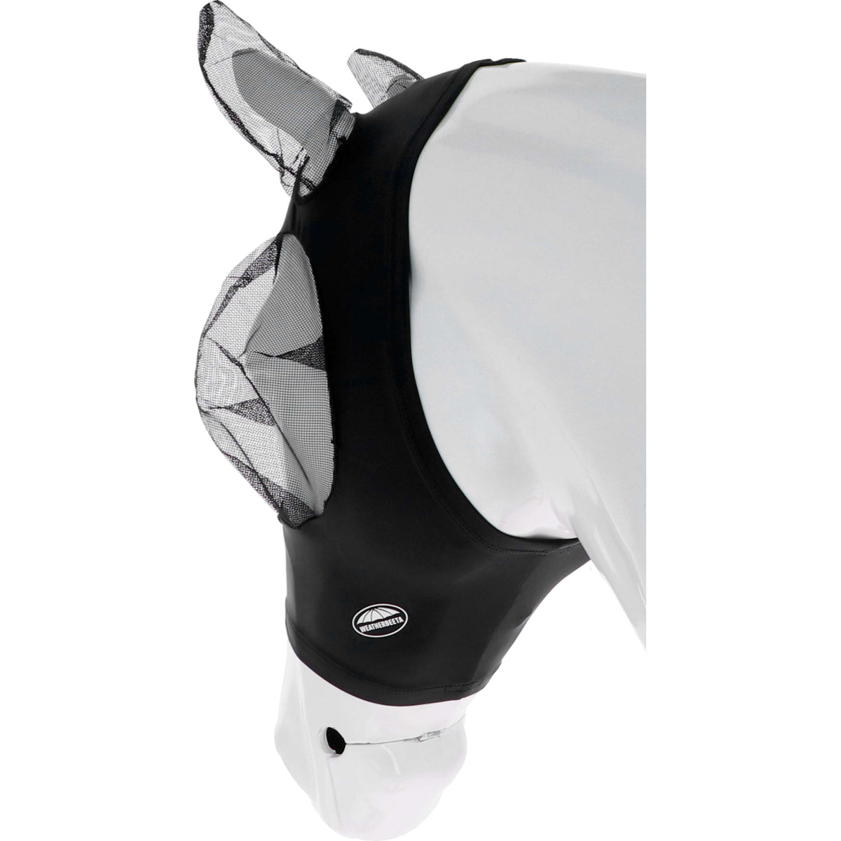 WeatherBeeta Máscara Antimoscas Stretch Bug Eye Saver con Orejas Negro/Negro