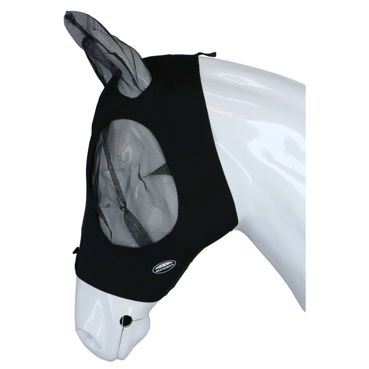 Weatherbeeta Máscara Antimoscas Stretch Bug Eye Saver con Orejas Negro/Negro