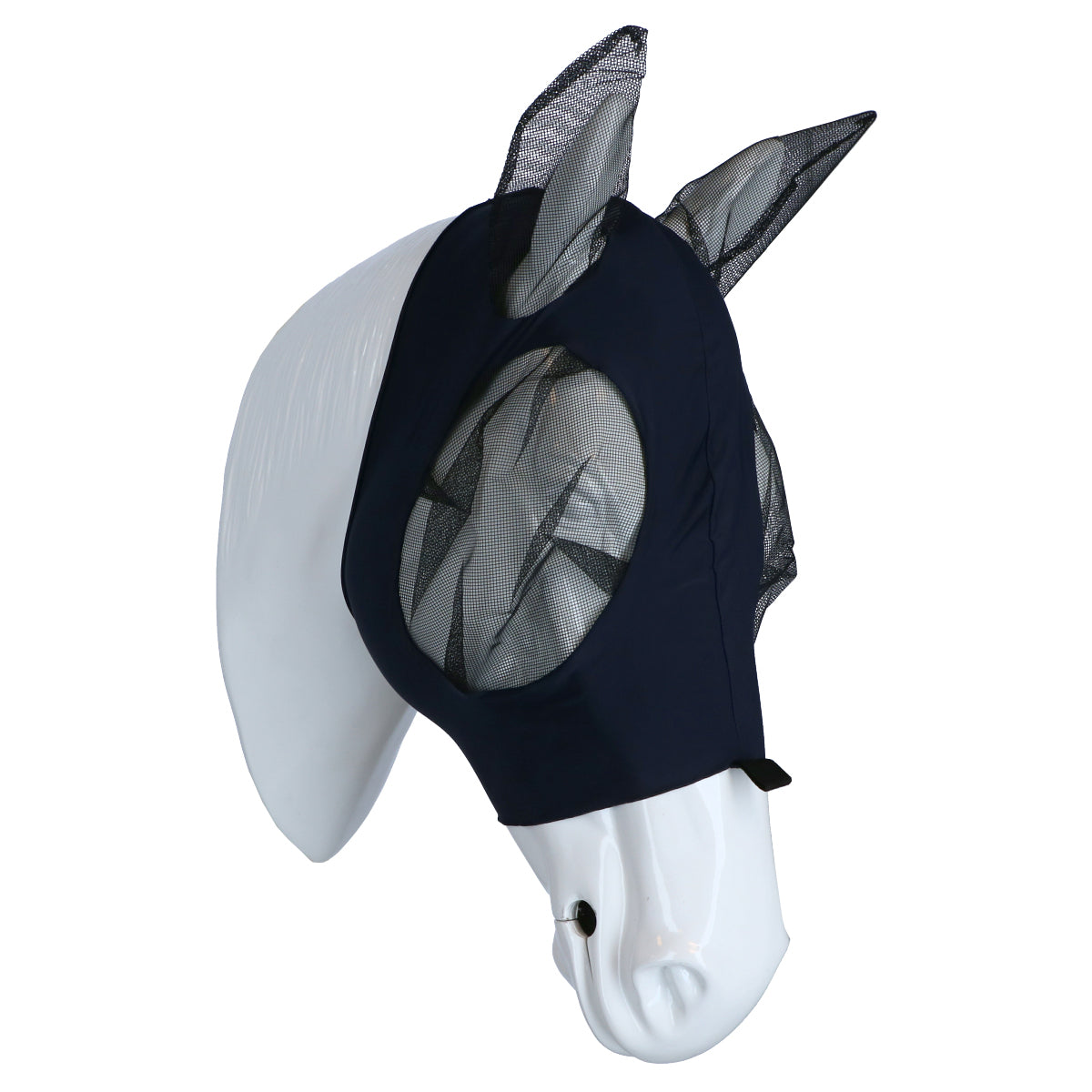 Weatherbeeta Máscara Antimoscas Stretch Bug Eye Saver con Orejas Azul marino/Negro