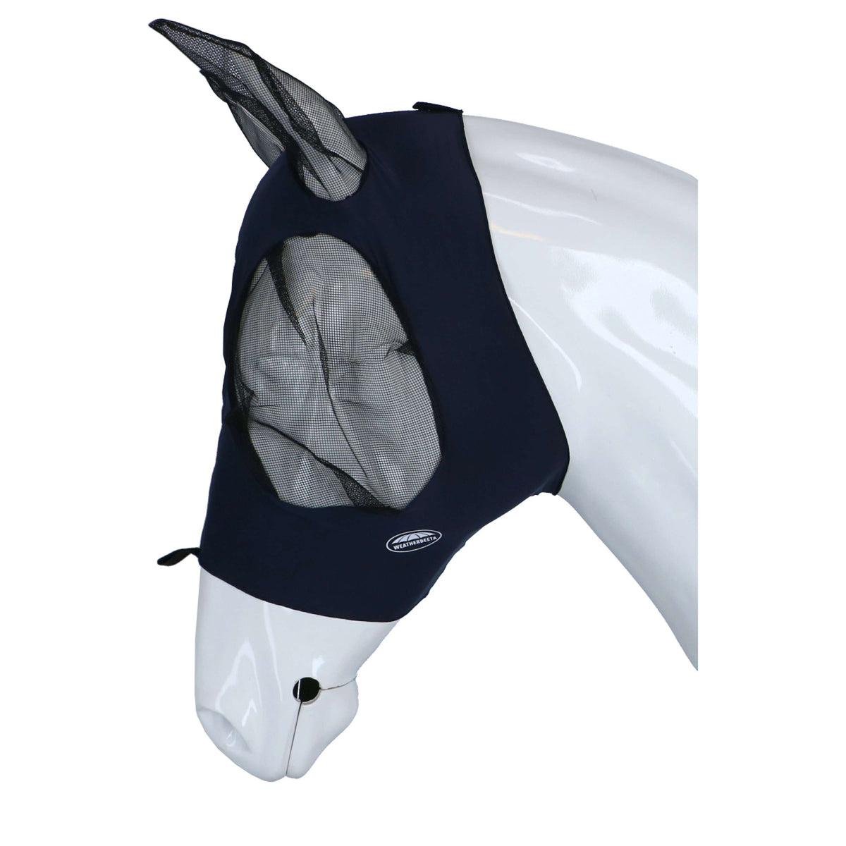 Weatherbeeta Máscara Antimoscas Stretch Bug Eye Saver con Orejas Azul marino/Negro