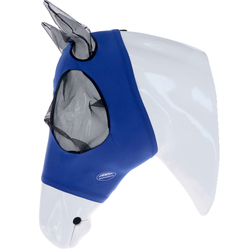 Weatherbeeta Máscara para Moscas Strech Bug Eye Saver con Orejas Azul real/Negro