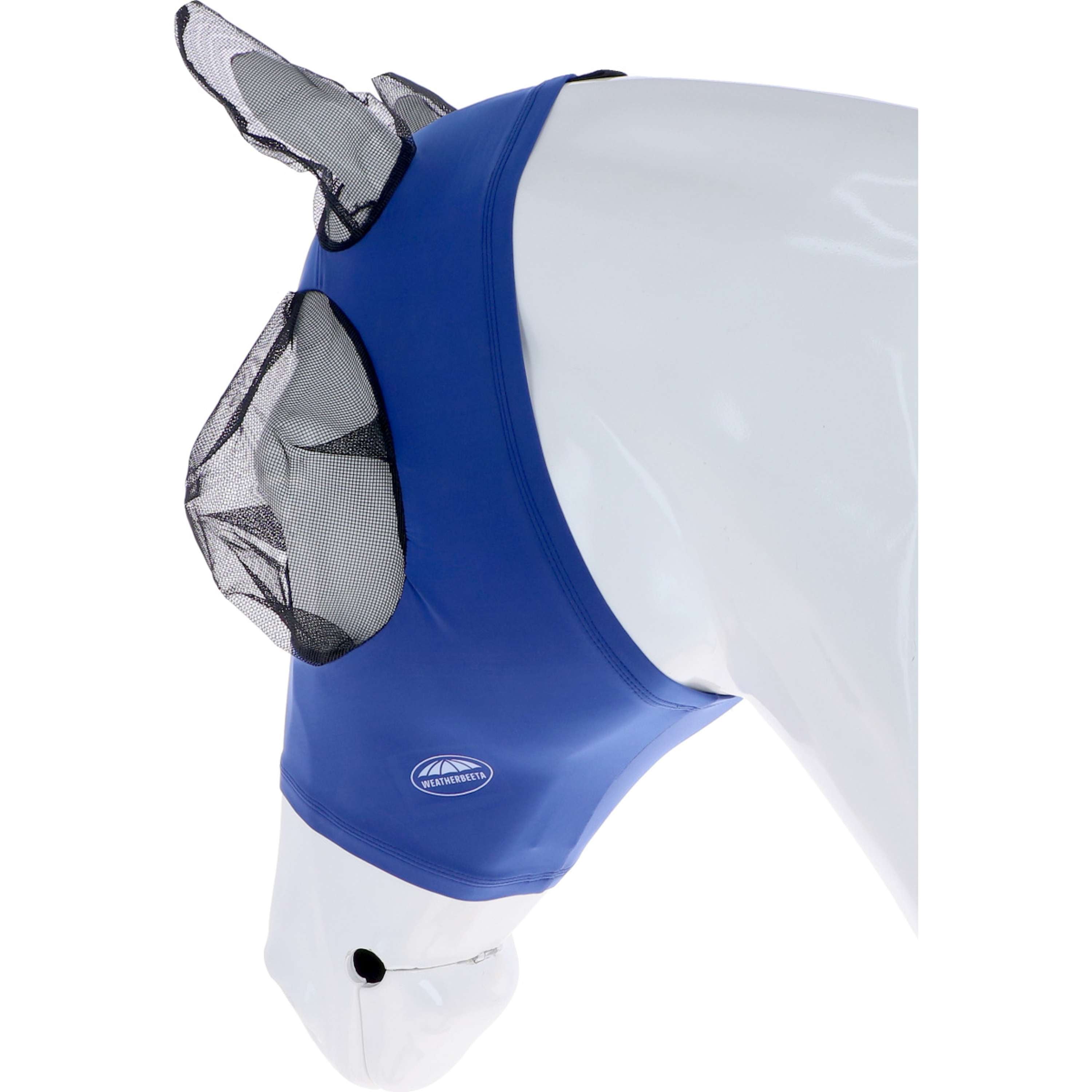 Weatherbeeta Máscara para Moscas Strech Bug Eye Saver con Orejas Azul real/Negro