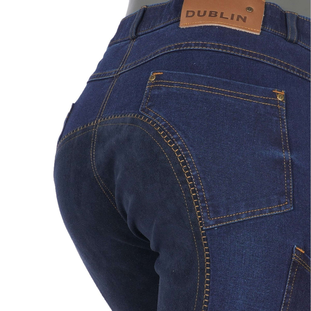 Dublin Pantalones Shona Hoja de gamuza completa Denim Azul/Marino