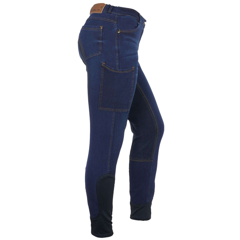 Dublin Pantalones Shona Hoja de gamuza completa Denim Azul/Marino