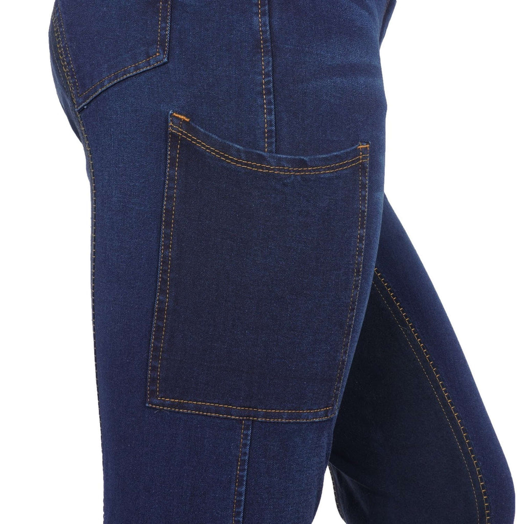 Dublin Pantalones Shona Hoja de gamuza completa Denim Azul/Marino