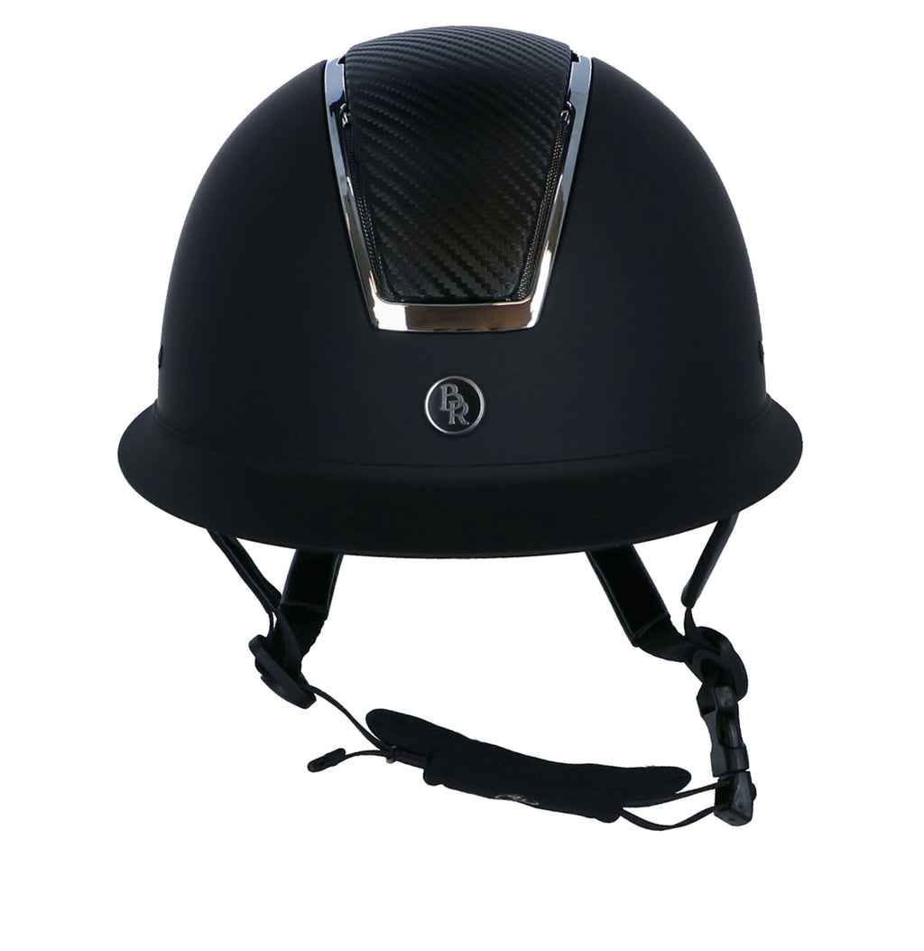 BR Casco de Equitación Omega painted Negro/Cromo